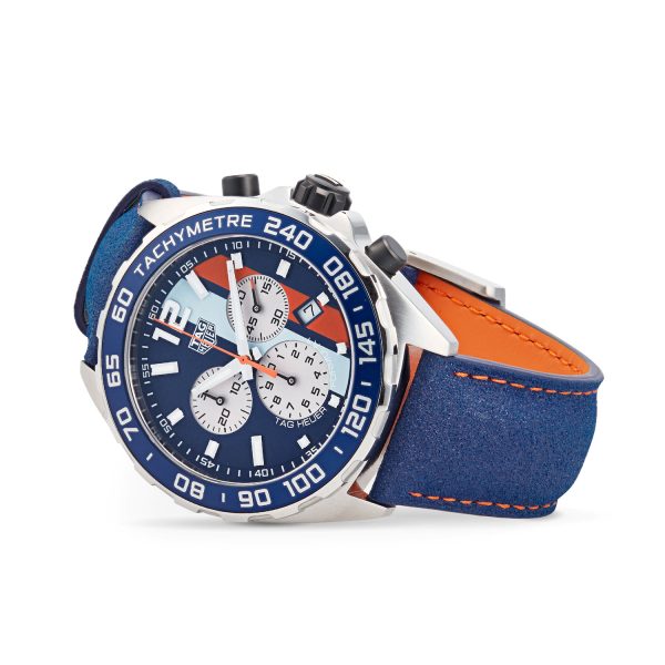 Formula 1 Gulf Quartz Chronograph Special Edition 43mm Mens Watch - Image 2