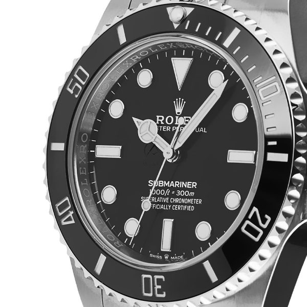 ⁦Rolex Submariner Black Dial Oystersteel 41mm Men's Watch 124060⁩ - الصورة ⁦2⁩