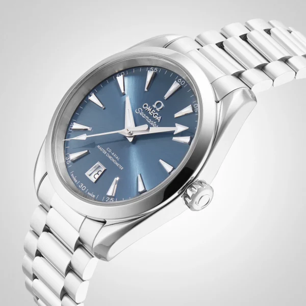 Omega Seamaster Aqua Terra 150m Co-Axial Master Chronometer 38mm Unisex Watch Blue O22010382003003 - Image 5