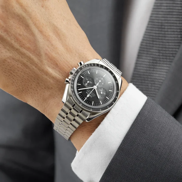 ⁦Omega New 2021 Speedmaster Moonwatch Professional Co-Axial Master Chronometer 42mm Mens O31030425001002⁩ - الصورة ⁦8⁩