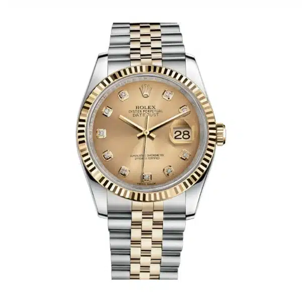 Rolex Datejust Series Gold Champagne Tray 3135 Movement Automatic Mechanical Men's Watch