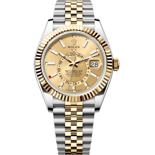 2024 Rolex Sky-Dweller 42mm 336933 Jubilee Champagne Dial