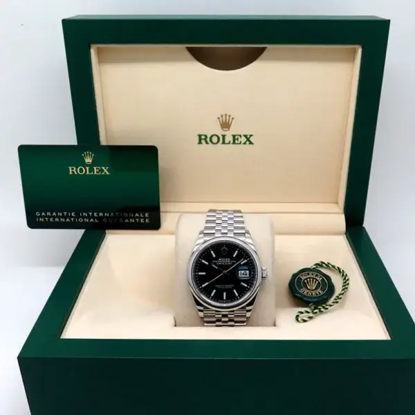 ⁦Rolex Datejust 41 Steel and White Gold - Fluted Bezel - Jubilee⁩ - الصورة ⁦5⁩