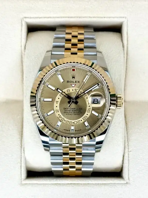 2024 Rolex Sky-Dweller 42mm 336933 Jubilee Champagne Dial - Image 2