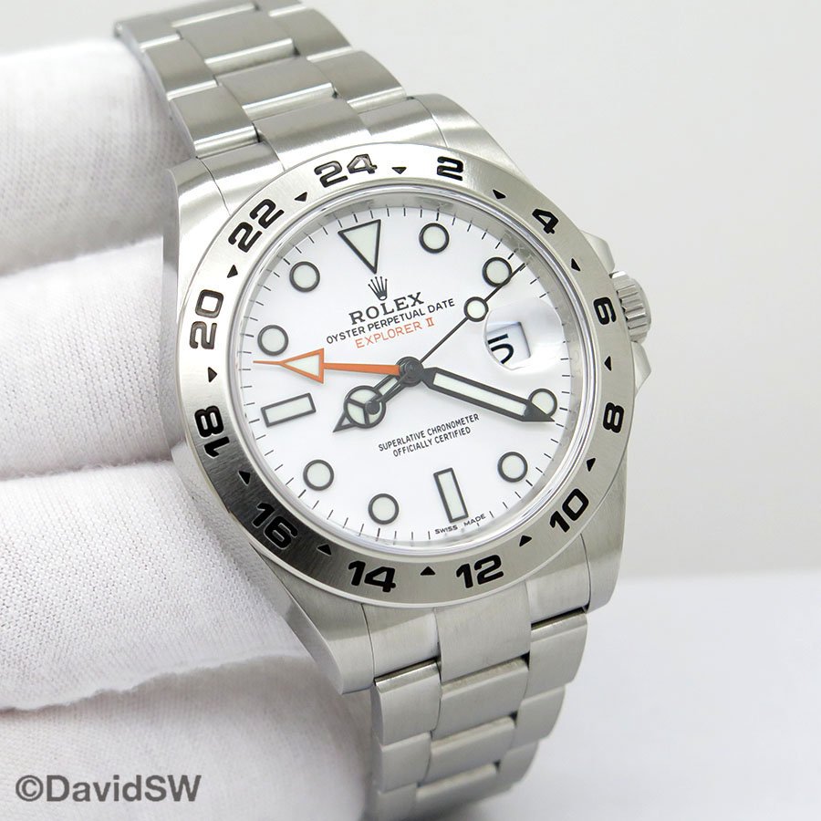 Rolex 216570 Explorer II with White Dial