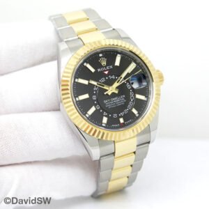Rolex 336933 Skydweller 18K/SS with Black Dial on Oyster