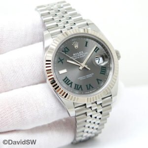 Rolex 126334 Datejust 41 with Slate Roman Dial on Jubilee