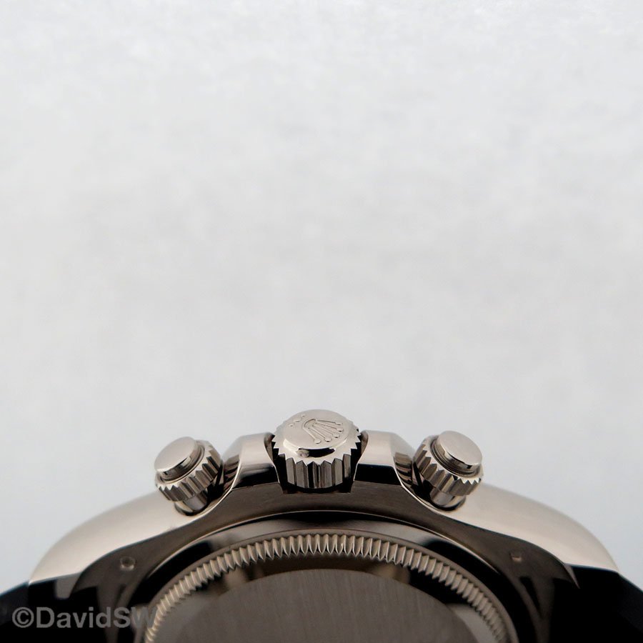 Rolex 126519LN Cosmograph Daytona 18K White Gold with Black Dial on Oysterflex - Image 4