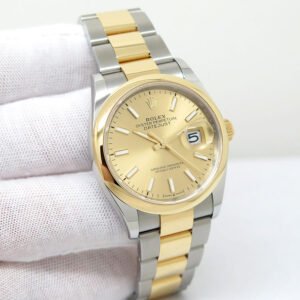 Rolex 126203 Datejust with Champagne Stick Dial on Oyster