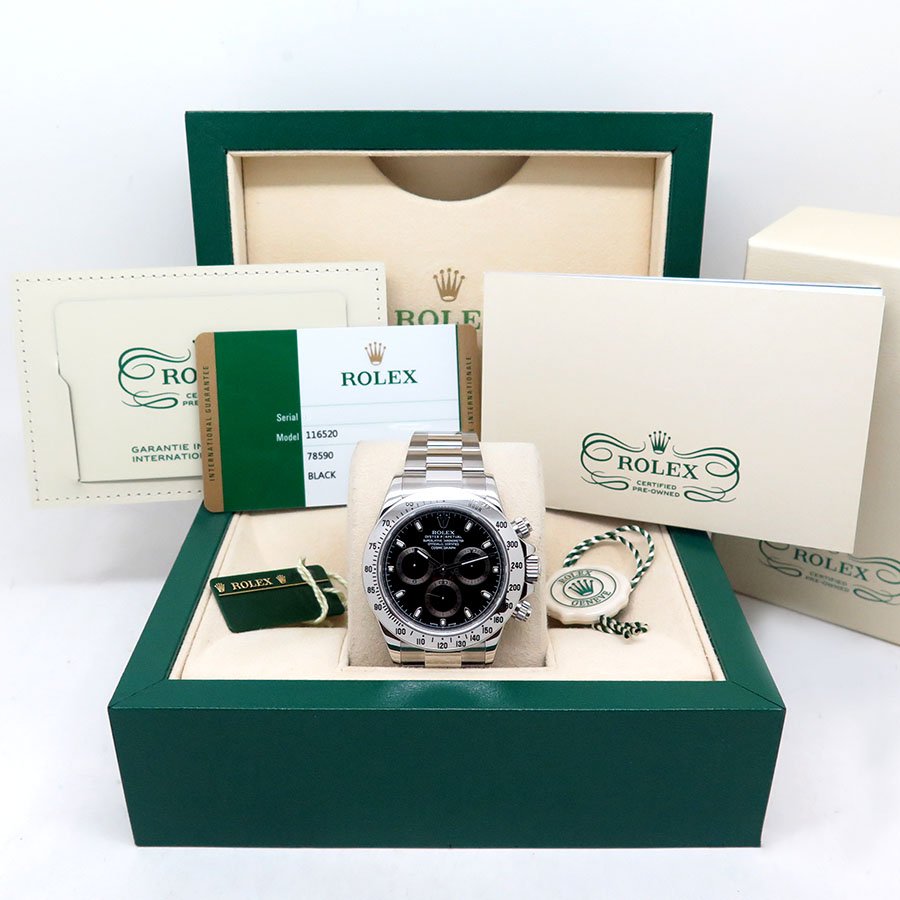 Rolex CPO 116520 Cosmograph Daytona with Black Dial - Image 2