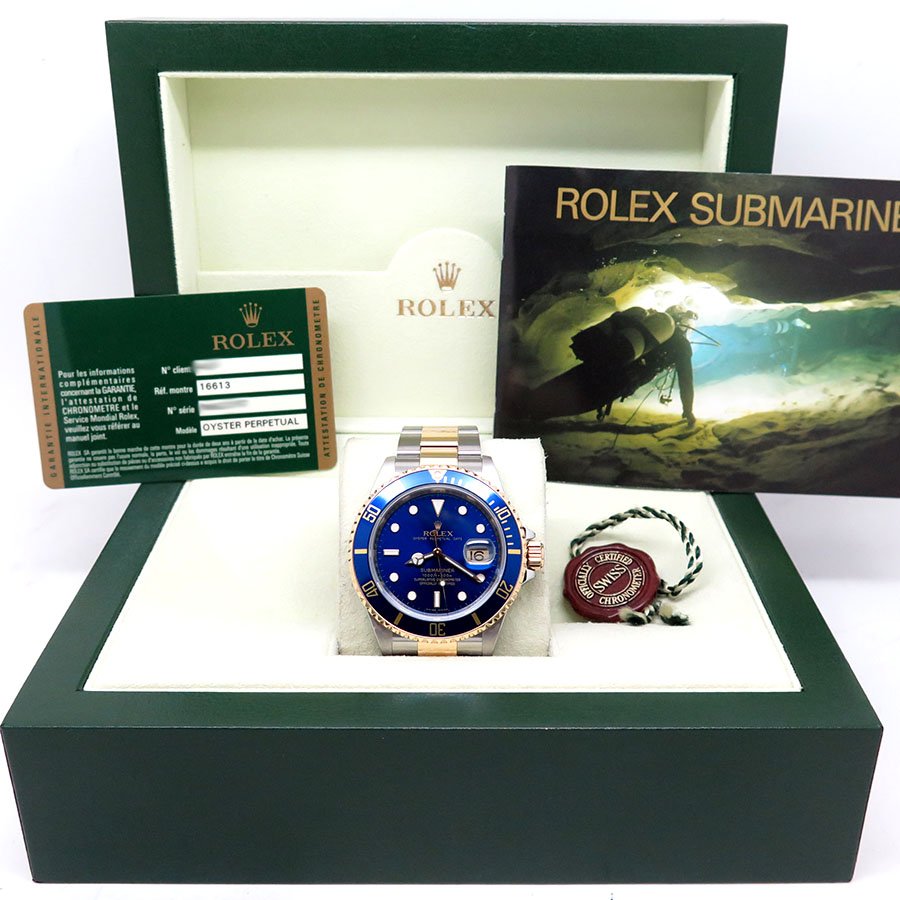 Rolex 16613LB Submariner 18K/SS with Blue Dial - Image 2