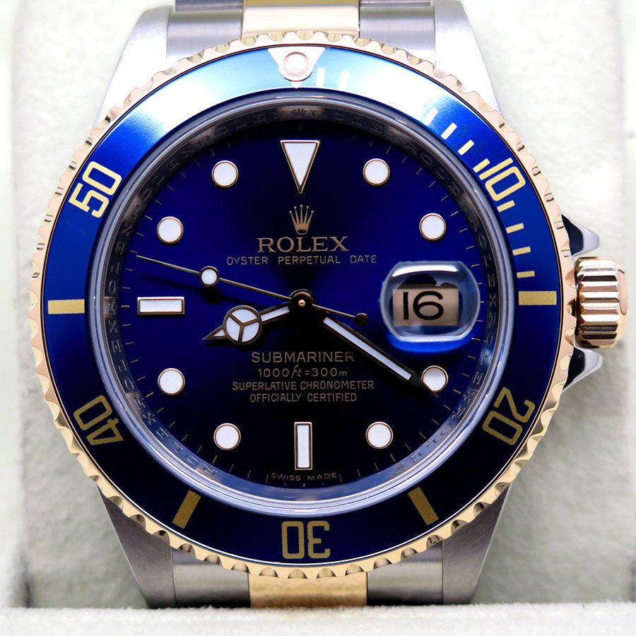 Rolex 16613LB Submariner 18K/SS with Blue Dial - Image 3
