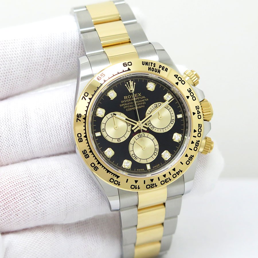 Rolex 126503 Cosmograph Daytona 18K/SS with Black Diamond Dial
