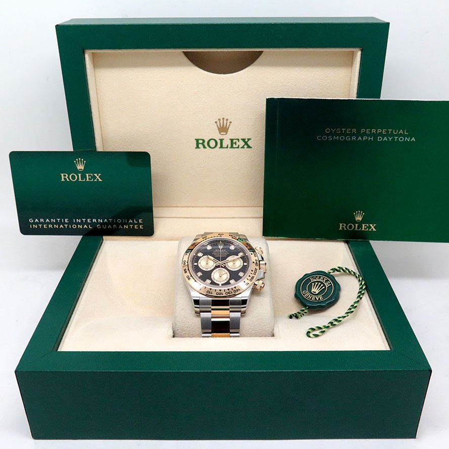 Rolex 126503 Cosmograph Daytona 18K/SS with Black Diamond Dial - Image 2