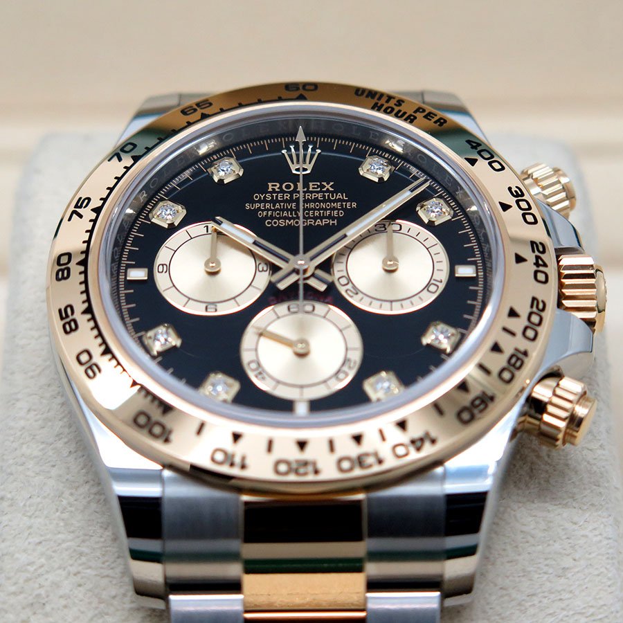 Rolex 126503 Cosmograph Daytona 18K/SS with Black Diamond Dial - Image 3