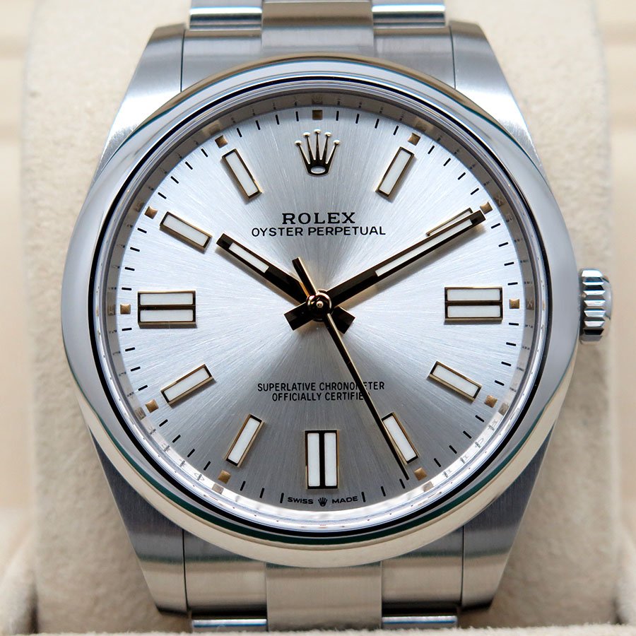 Rolex 124300 Oyster Perpetual 41 with Silver Dial - Image 3