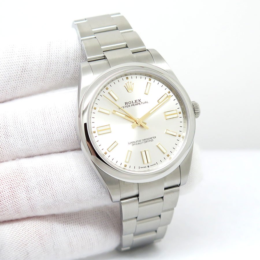 Rolex 124300 Oyster Perpetual 41 with Silver Dial