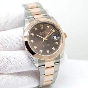 Rolex 126301 Datejust 41 18K/SS with Chocolate Diamond Dial on Oyster