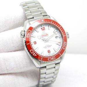 Omega Seamaster 600m Planet Ocean with White Dial and Orange Bezel