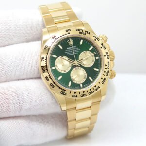 Rolex 126508 Cosmograph Daytona 18K Yellow Gold with Green and Gold Dial