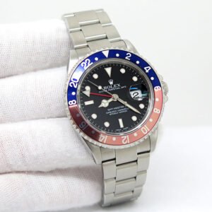 Rolex 16710 GMT Master II with Red & Blue Bezel