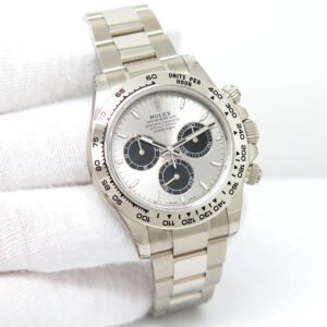 Rolex 126509 Cosmograph Daytona 18K White Gold with Steel Dial