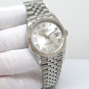 Rolex 126234 Datejust with Silver Roman Diamond VI,IX Dial on Jubilee