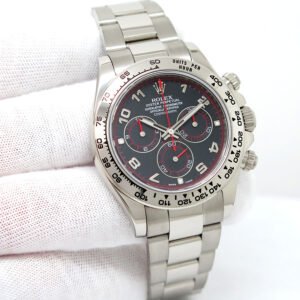 Rolex 116509 Cosmograph Daytona 18K White Gold with Black Arabic Dial