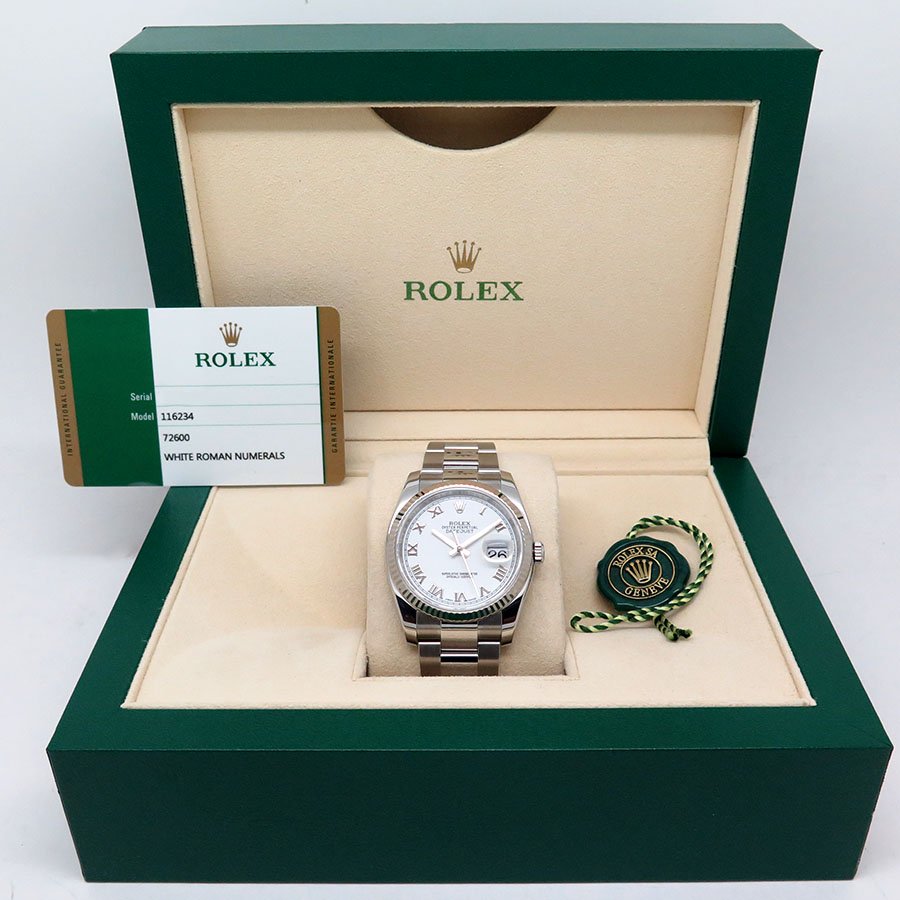 Rolex 116234 Datejust with White Roman Dial on Oyster - Image 2