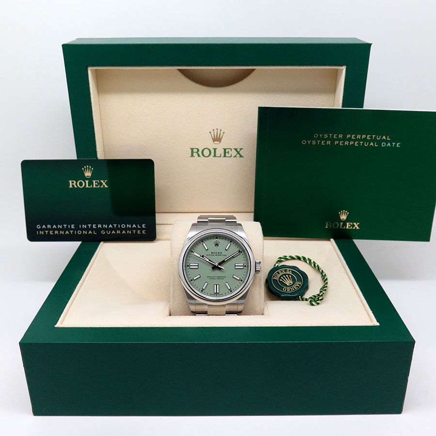 Rolex 134300 Oyster Perpetual 41 with Pistachio Dial - Image 2