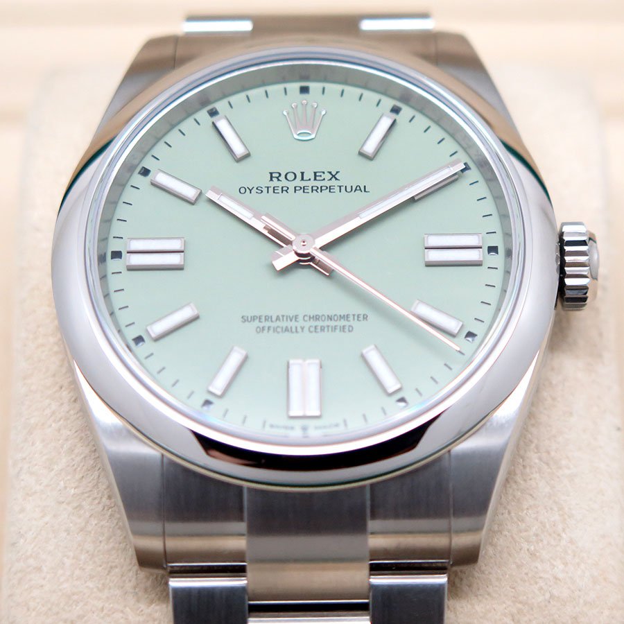 Rolex 134300 Oyster Perpetual 41 with Pistachio Dial - Image 4