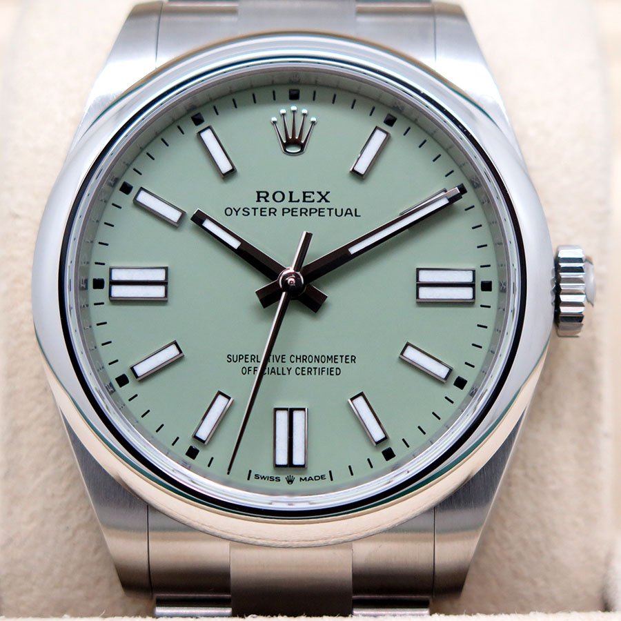 Rolex 134300 Oyster Perpetual 41 with Pistachio Dial - Image 3