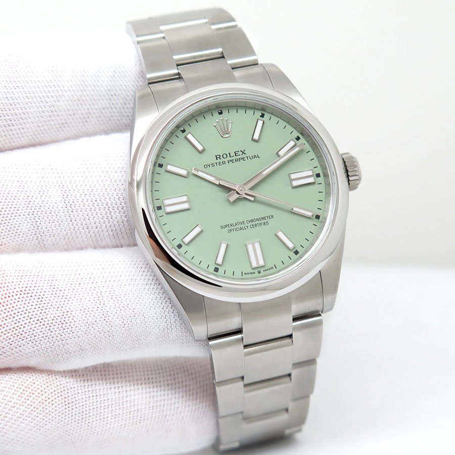 Rolex 134300 Oyster Perpetual 41 with Pistachio Dial