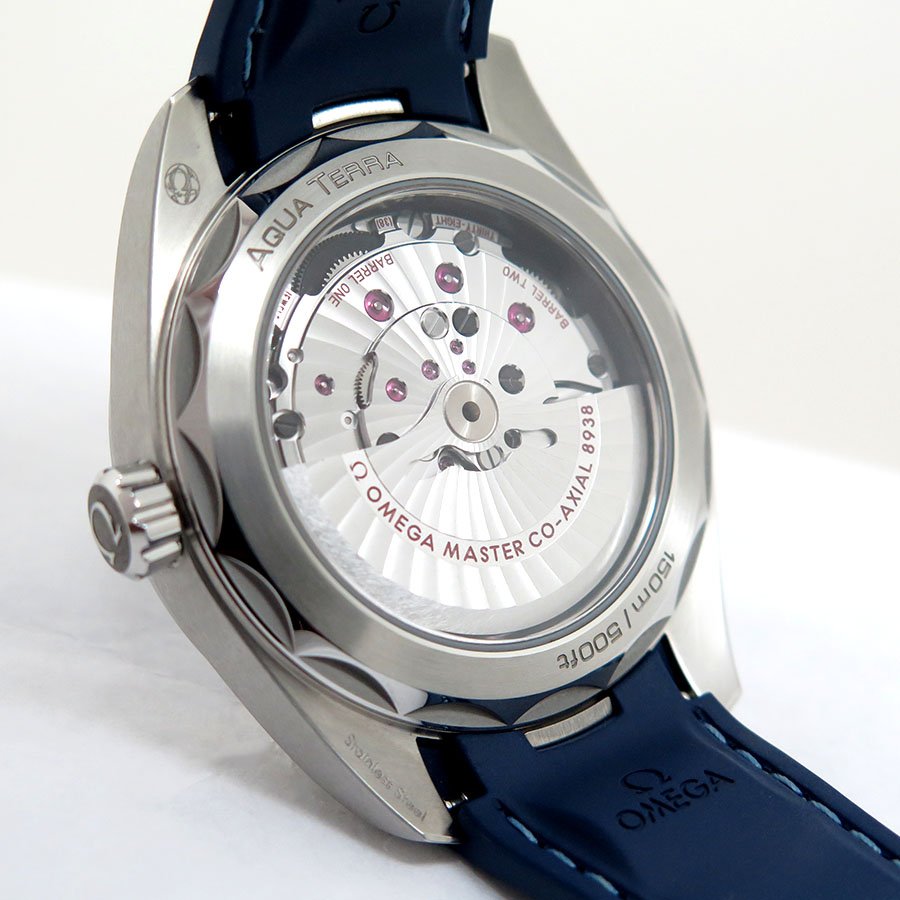 Omega Seamaster Aqua Terra Worldtimer GMT on Strap - Image 4