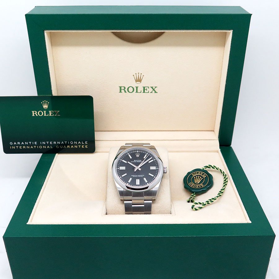 Rolex 124300 Oyster Perpetual 41 with Black Dial - Image 2