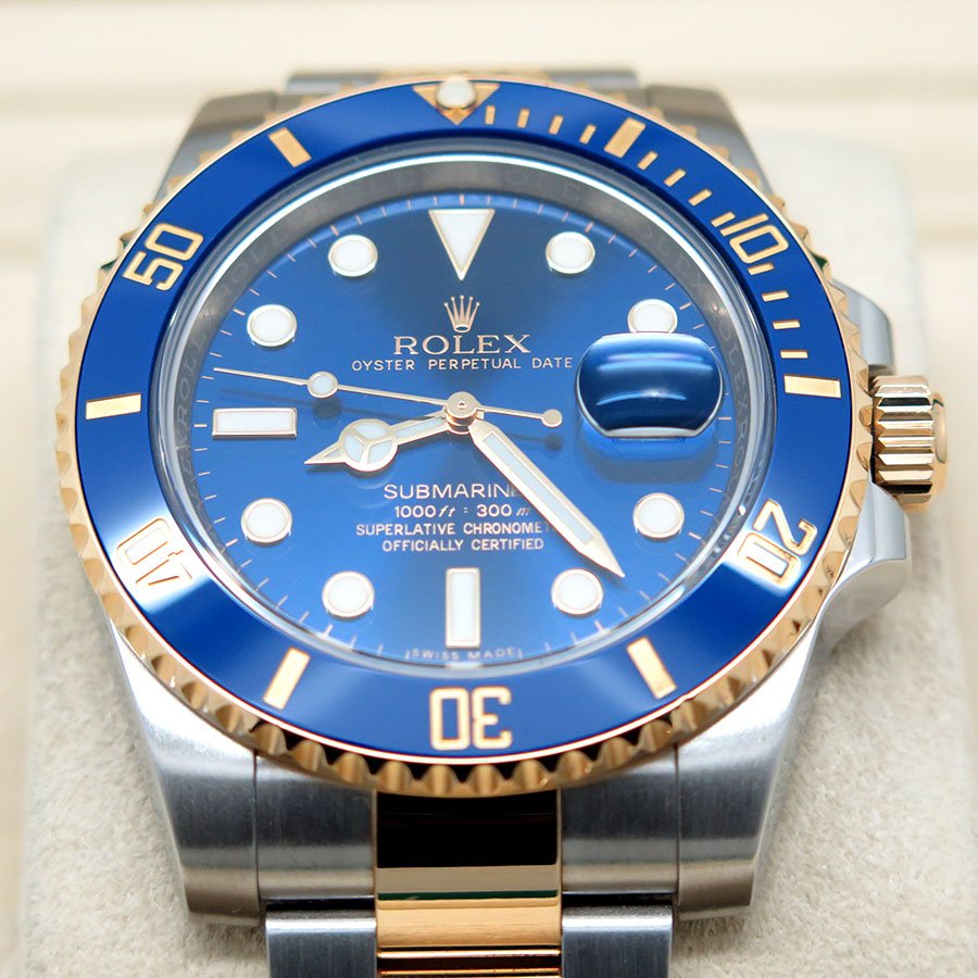 Rolex 116613LB Submariner 18K/SS Blue Dial - Image 3
